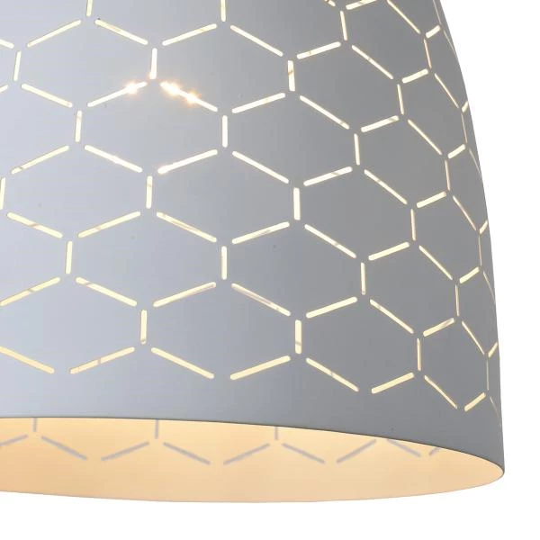 Lucide GALLA - Hanglamp - Ø 25 cm - 1xE27 - Wit - detail 2